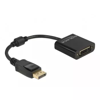 Adapter DeLOCK DisplayPort 1.2 męski na DVI żeński 4K Pasywny czarny