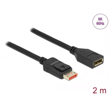 Przedłużacz DisplayPort DeLOCK 8K 60 Hz 2 m