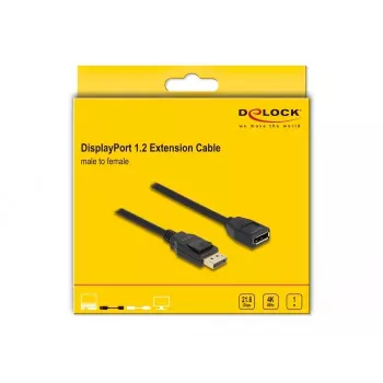 Przedłużacz DeLOCK DisplayPort 1.2 4K 60 Hz 1 m