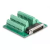 DeLOCK D-Sub HD 44-pin męski na listwę zaciskową na szynę DIN 84x86x30mm