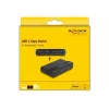DeLOCK Przełącznik USB 4 urządzenia 2 hosty 5 Gb/s Czarny
