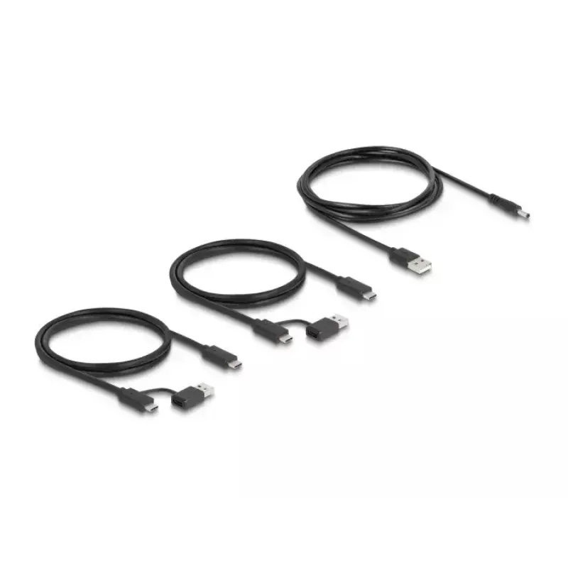 DeLOCK Przełącznik USB 4 urządzenia 2 hosty 5 Gb/s Czarny
