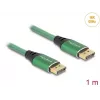 DeLOCK DisplayPort kabel 16K 60 Hz 1 m zielony metal