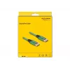 Kabel DisplayPort DeLOCK 16K 60 Hz 2 m zielony metal