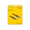 Kabel DisplayPort DeLOCK 8K 60 Hz 1 m liliowy metal