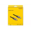 Kabel DisplayPort DeLOCK 8K 60 Hz 2 m liliowy metaliczny