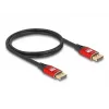 Kabel DisplayPort DeLOCK 8K 60 Hz 3 m czerwony metal