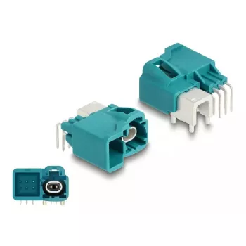 DeLOCK HDMTD single Powerpin plug kątowy for PCB 90° Female