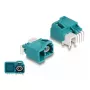 DeLOCK HDMTD single Powerpin plug kątowy for PCB 90° Female