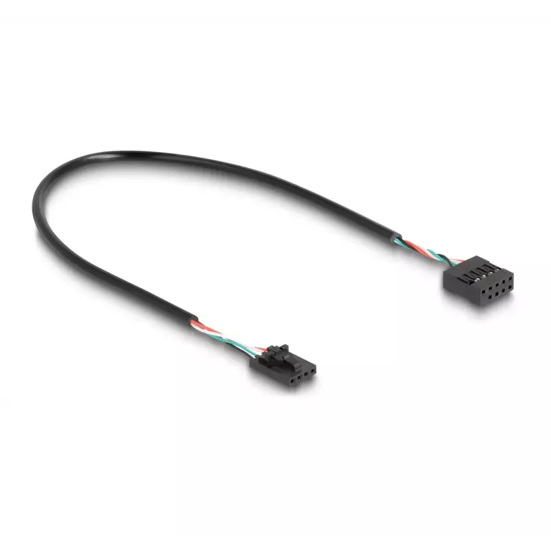 DeLOCK USB 2.0 pin header męski Hub 2 Porty Czarny Niebieski