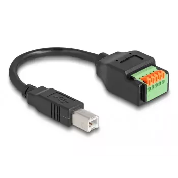 DeLOCK USB 2.0 Kabel Typ-B męski do adaptera listwy zaciskowej 15 cm