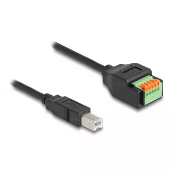 DeLOCK USB 2.0 Kabel Typ-B męski do adaptera listwy zaciskowej 15 cm