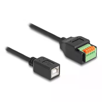 DeLOCK Adapter USB 2.0 Type-B żeński do kostki zaciskowej 15 cm