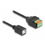 DeLOCK Adapter USB 2.0 Type-B żeński do kostki zaciskowej 15 cm