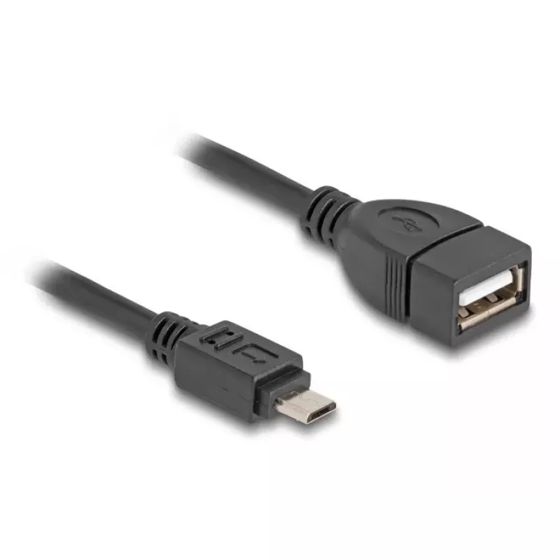 Kabel DeLOCK USB 2.0 OTG Micro-B męski na Typ-A żeński 11 cm