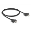 Kabel USB 2.0 Typ-A męski na męski DeLOCK 1m czarny 0,48 Gbit/s