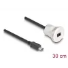Kabel USB DeLOCK 88186 0,3 m Mini-USB B Czarny Srebrny