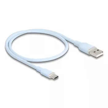 Kabel USB DeLOCK 81221 USB 2.0 0,5 m USB A USB C Niebieski