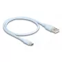 Kabel USB DeLOCK 81221 USB 2.0 0,5 m USB A USB C Niebieski