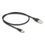 Kabel USB DeLOCK 81225 0.5m USB A USB C czarny