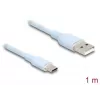 Kabel USB DeLOCK USB 2.0 1 m USB A USB C niebieski 81222