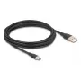Kabel USB DeLOCK USB 2.0 4m USB A USB C czarny 81228