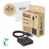 DisplayPort 2-w-1 Dwukierunkowy przełącznik CLUB3D CSV-1009 — 2x wyjścia DisplayPort, 8K@60Hz, czarny