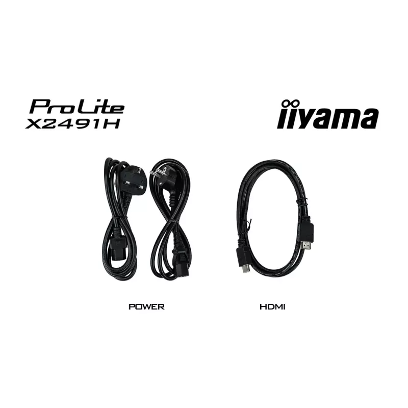 Monitor komputerowy IIYAMA ProLite X2491H-B1 23.8 cala (60,5 cm) IPS LCD Full HD 1920×1080 Matowy czarny, VESA