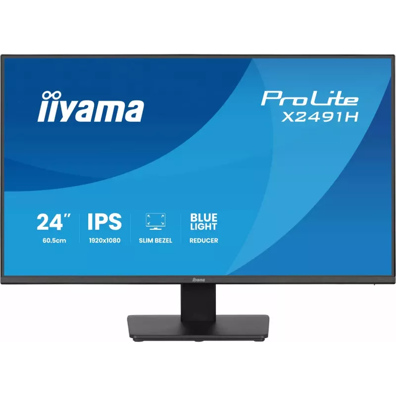 Monitor komputerowy IIYAMA ProLite X2491H-B1 23.8 cala (60,5 cm) IPS LCD Full HD 1920×1080 Matowy czarny, VESA