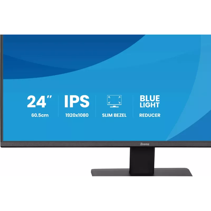 Monitor komputerowy IIYAMA ProLite X2491H-B1 23.8 cala (60,5 cm) IPS LCD Full HD 1920×1080 Matowy czarny, VESA