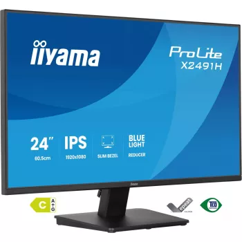 Monitor komputerowy IIYAMA ProLite X2491H-B1 23.8 cala (60,5 cm) IPS LCD Full HD 1920×1080 Matowy czarny, VESA