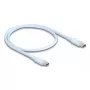 Kabel USB DeLOCK 81233 USB 2.0 0.5m USB C niebieski