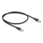 Kabel USB DeLOCK USB 2.0 0,5 m USB-C czarny 81237