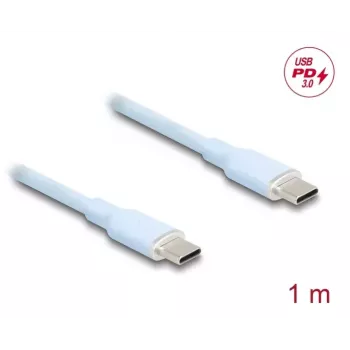 Kabel USB DeLOCK 81234 USB 2.0 1 m USB-C niebieski