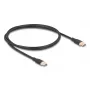 Kabel DeLOCK USB 2.0 1m USB C Czarny 81238
