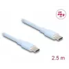 Kabel USB DeLOCK USB 2.0 2.5m USB C niebieski 81235