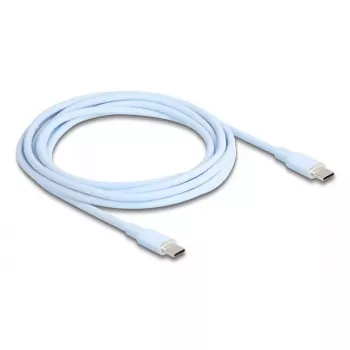 Kabel USB DeLOCK USB 2.0 2.5m USB C niebieski 81235