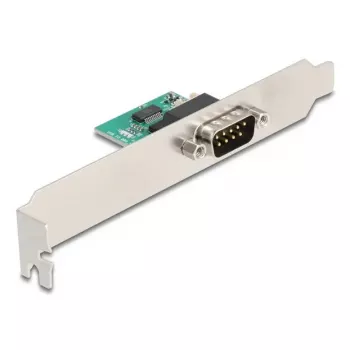 DELOCK 90582 Konwerter/repeater/izolator szeregowy USB 2.0 na RS-232, FTDI FT231XS, zielona stal nierdzewna