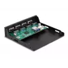 DeLOCK Wewnętrzny koncentrator USB 3.2 Gen 1 3,5 cala 4 porty Czarny