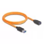 DeLOCK Kabel USB USB Type-A męski na żeński 5 Gb/s 1 m pomarańczowy