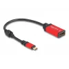 DeLOCK Adapter USB Type-C na DisplayPort 8K 30 Hz HDR czerwony