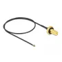 Kabel koncentryczny DeLOCK 12659 0,35 m RP-SMA MHF 4L LK czarny