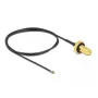 Kabel koncentryczny DeLOCK 12661 0,5 m RP‑SMA MHF 4L LK czarny