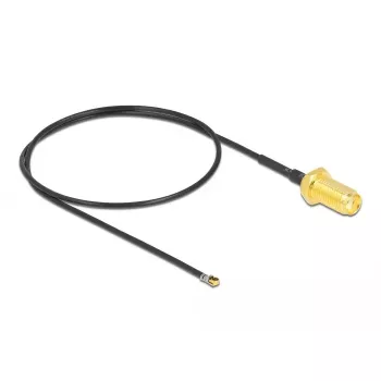 Kabel koncentryczny DeLOCK 12664 0,35 m SMA MHF 4L LK czarny