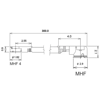 Kabel koncentryczny DeLOCK 89649 0,3 m MHF I-PEX MHF IV HSC MXHP32