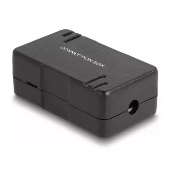 Puszka przyłączeniowa sieciowa DeLOCK LSA Kat.6 czarna Metal Plastik 41mm 69mm 26mm