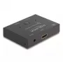DeLOCK HDMI przełącznik 2 - 1 dwukierunkowy 8K 60 Hz metalowy czarny