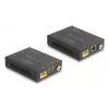 Zestaw przedłużacza KVM DELOCK 65957 — nadajnik i odbiornik HDMI i USB, przewodowy, do 70 m, 18 Gbit/s, 600 MHz, czarny