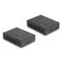 Zestaw przedłużacza KVM DELOCK 65957 — nadajnik i odbiornik HDMI i USB, przewodowy, do 70 m, 18 Gbit/s, 600 MHz, czarny