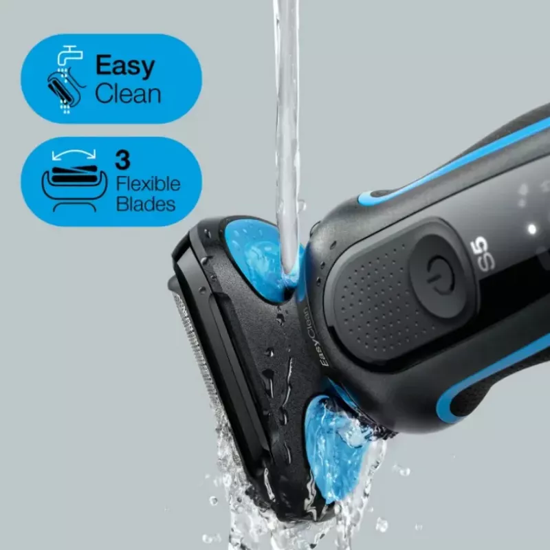 Braun Series 5 51-B1820s Golarka foliowa Czarny, Niebieski